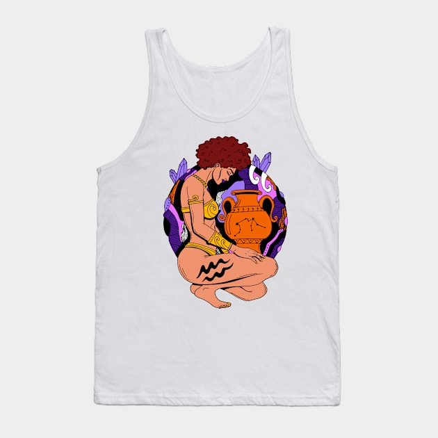 Aquarius Beauty Mulatto Edition Tank Top by kenallouis